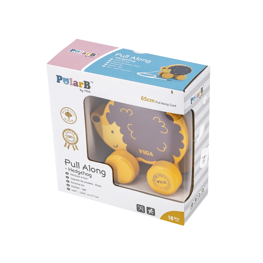 Viga 44003 PolarB Pull Along - Hedgehog