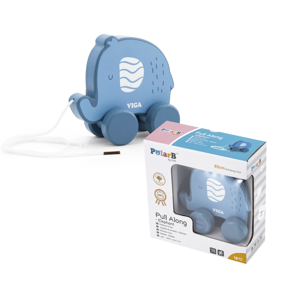 Viga 44004 PolarB Pull Along - Dramblys
