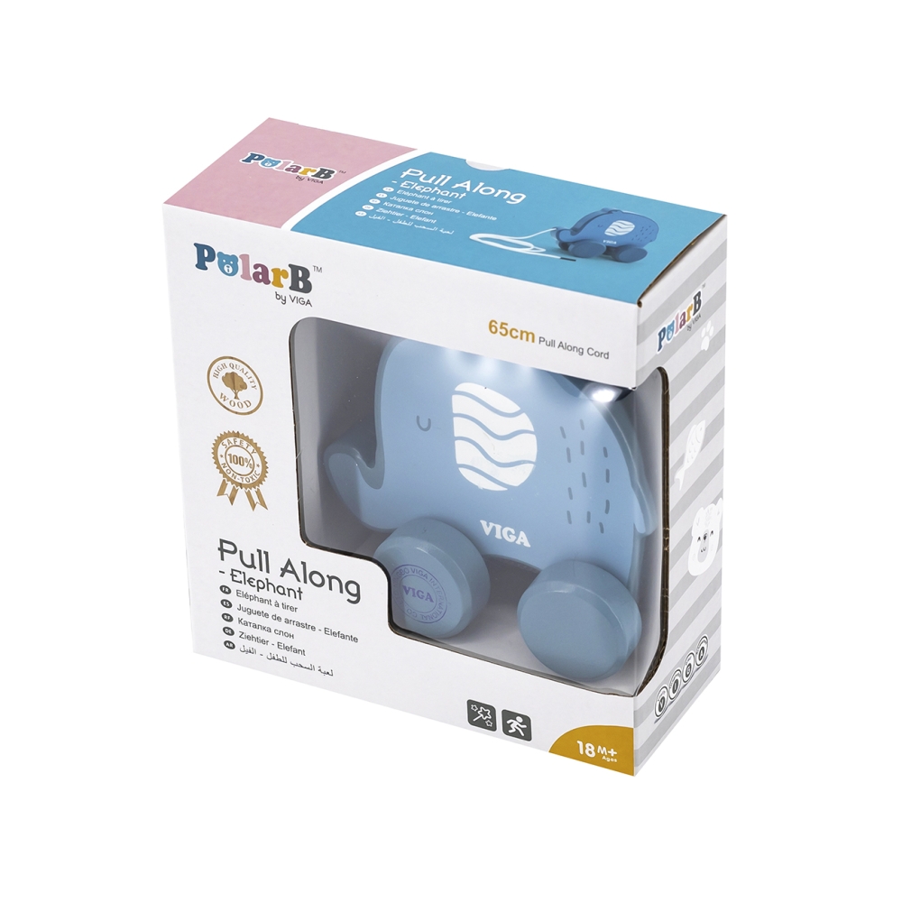Viga 44004 PolarB Pull Along - Dramblys