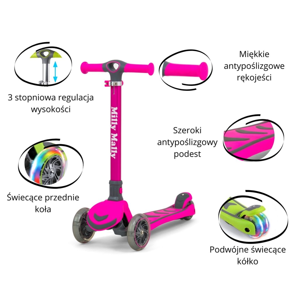 Milly Mally Scooter Boogie Pink