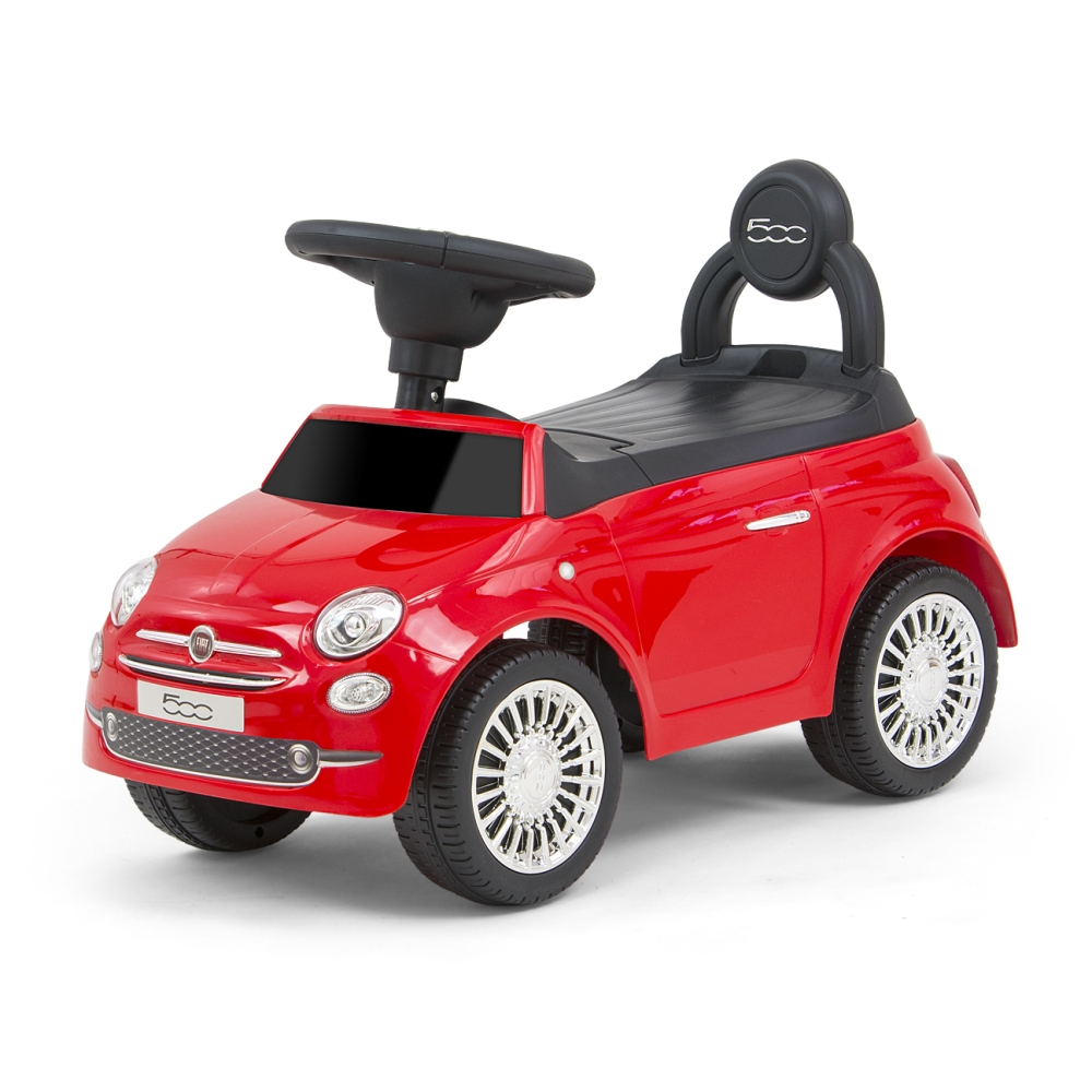 Milly Mally Ride On Fiat 500 Red-Judėjimui, Paspiriamosios mašinėlės ir jų priedai, Paspiriamos mašinėlės-e-vaikas