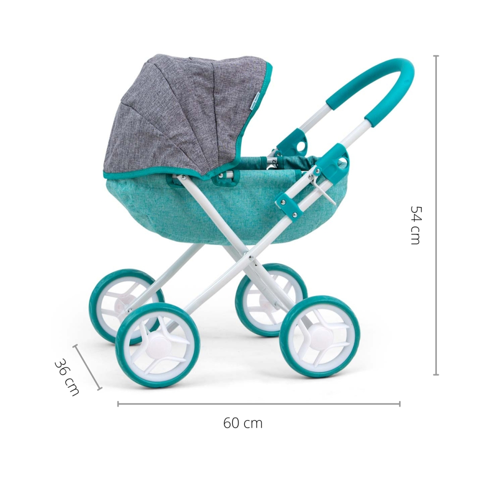 Milly Mally Lėlių vežimėlis Dori Prestige Mint