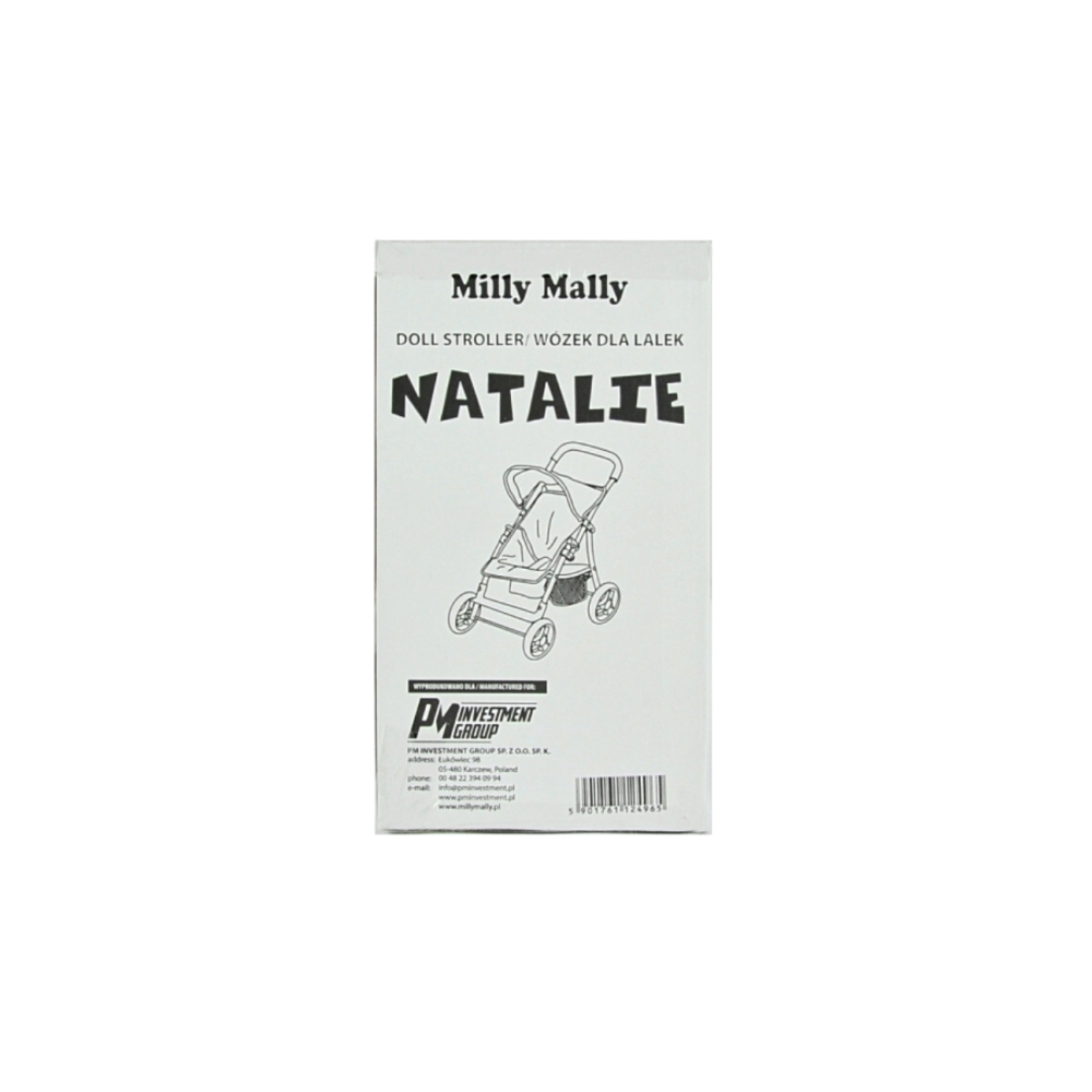 Milly Mally Lėlių vežimėlis Natalie Prestige Mint