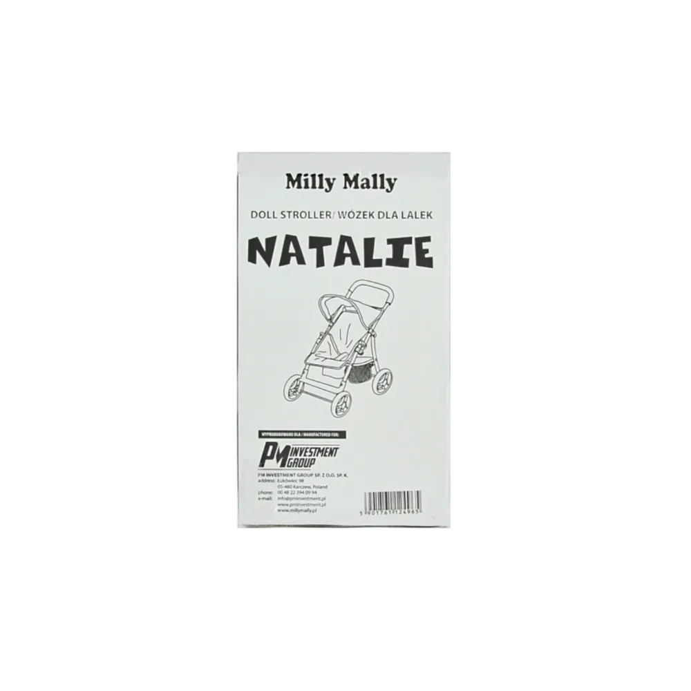 Milly Mally Lėlių vežimėlis Natalie Prestige Mint