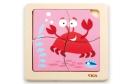 Viga 50146 Handy Flat Puzzle - Crab
