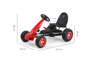 Milly Mally Pedal Go-kart Viper Red
