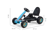 Pedalinis Milly Mally kartingas Viper Blue-Judėjimui, Minami kartingai-e-vaikas