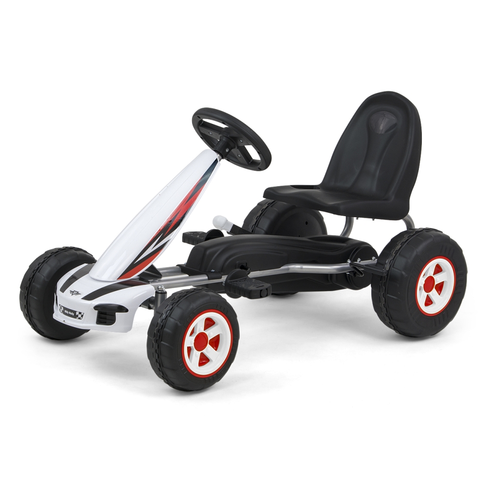 Pedalinis gokartas Milly Mally Viper, White-Judėjimui, Minami kartingai-e-vaikas