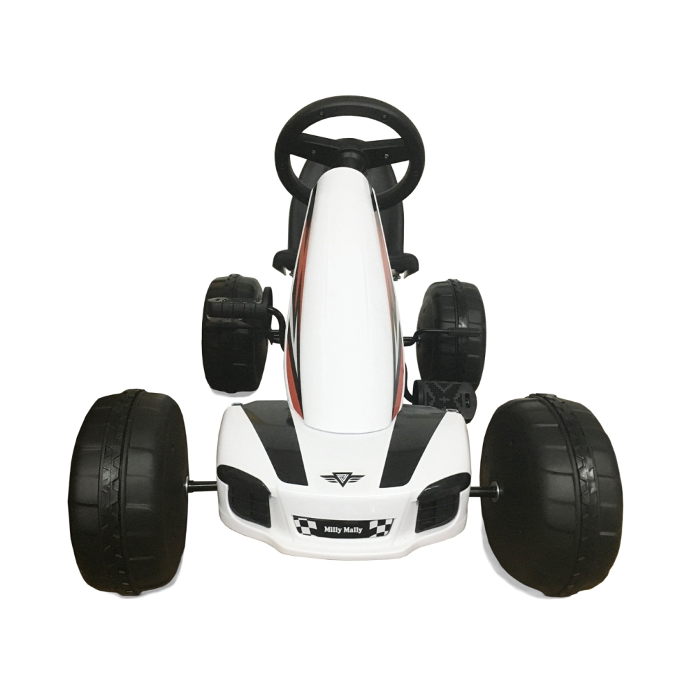 Pedalinis gokartas Milly Mally Viper, White-Judėjimui, Minami kartingai-e-vaikas