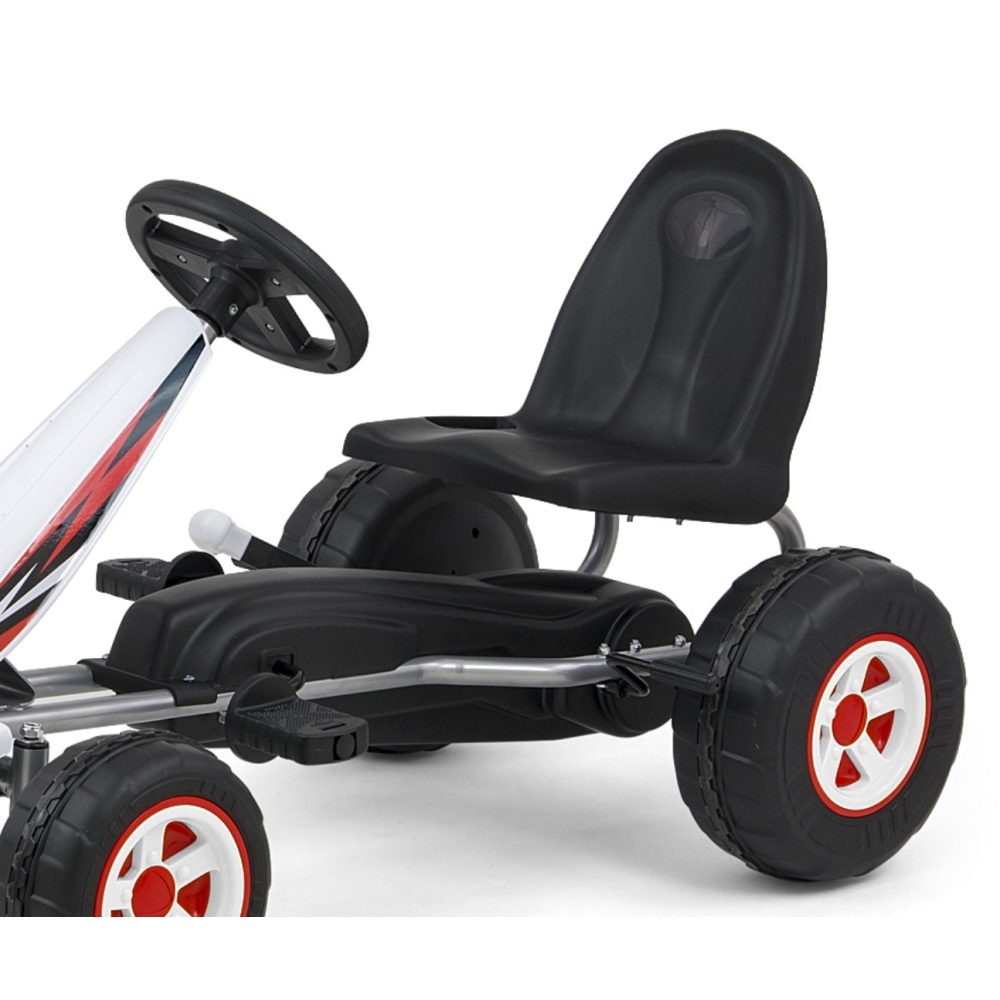Pedalinis gokartas Milly Mally Viper, White-Judėjimui, Minami kartingai-e-vaikas