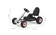 Milly Mally Pedal Go-kart Viper White