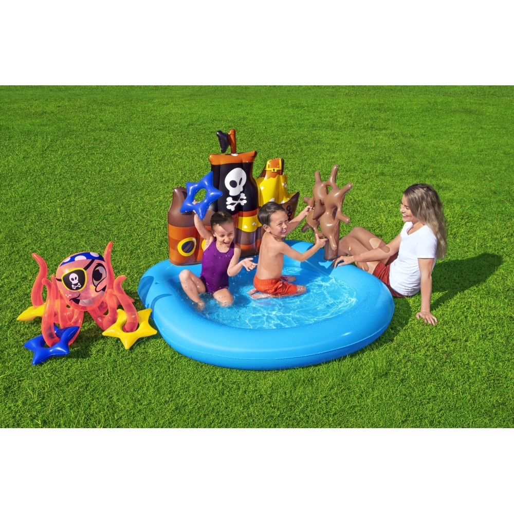 Pripučiama vaikų žaidimų aikštelė 140 x 130 x 104 cm Bestway 52211-Žaislai, Lauko žaislai, Baseinai, Pripučiami baseinai-e-vaika