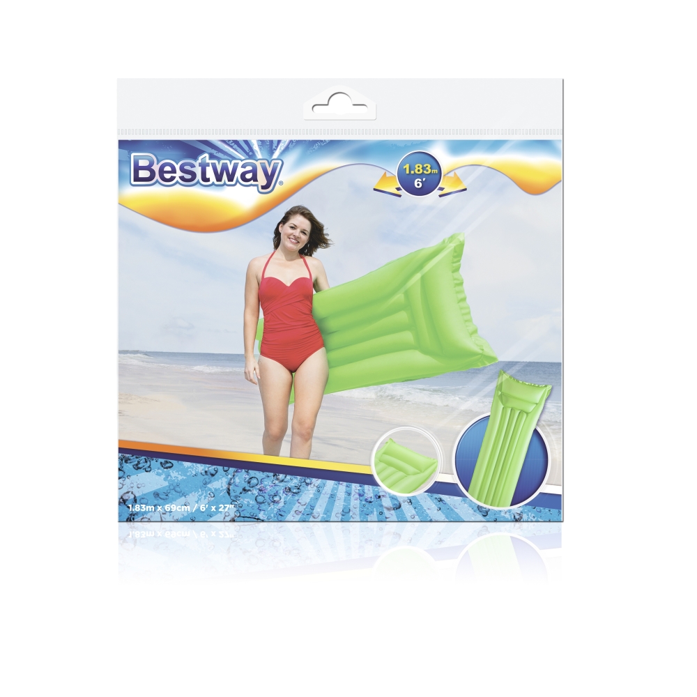 Pripučiamas plaukimo čiužinys rožinis 183 x 69 cm Bestway 44007-Žaislai, Lauko žaislai, Pripučiami ratai, žaislai, čiužiniai-e-v