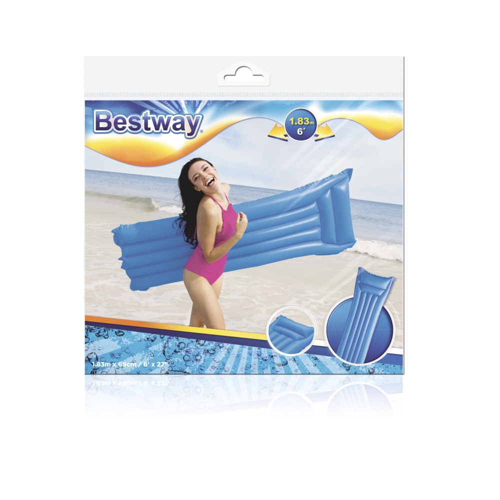 Pripučiamas plaukimo čiužinys rožinis 183 x 69 cm Bestway 44007-Žaislai, Lauko žaislai, Pripučiami ratai, žaislai, čiužiniai-e-v