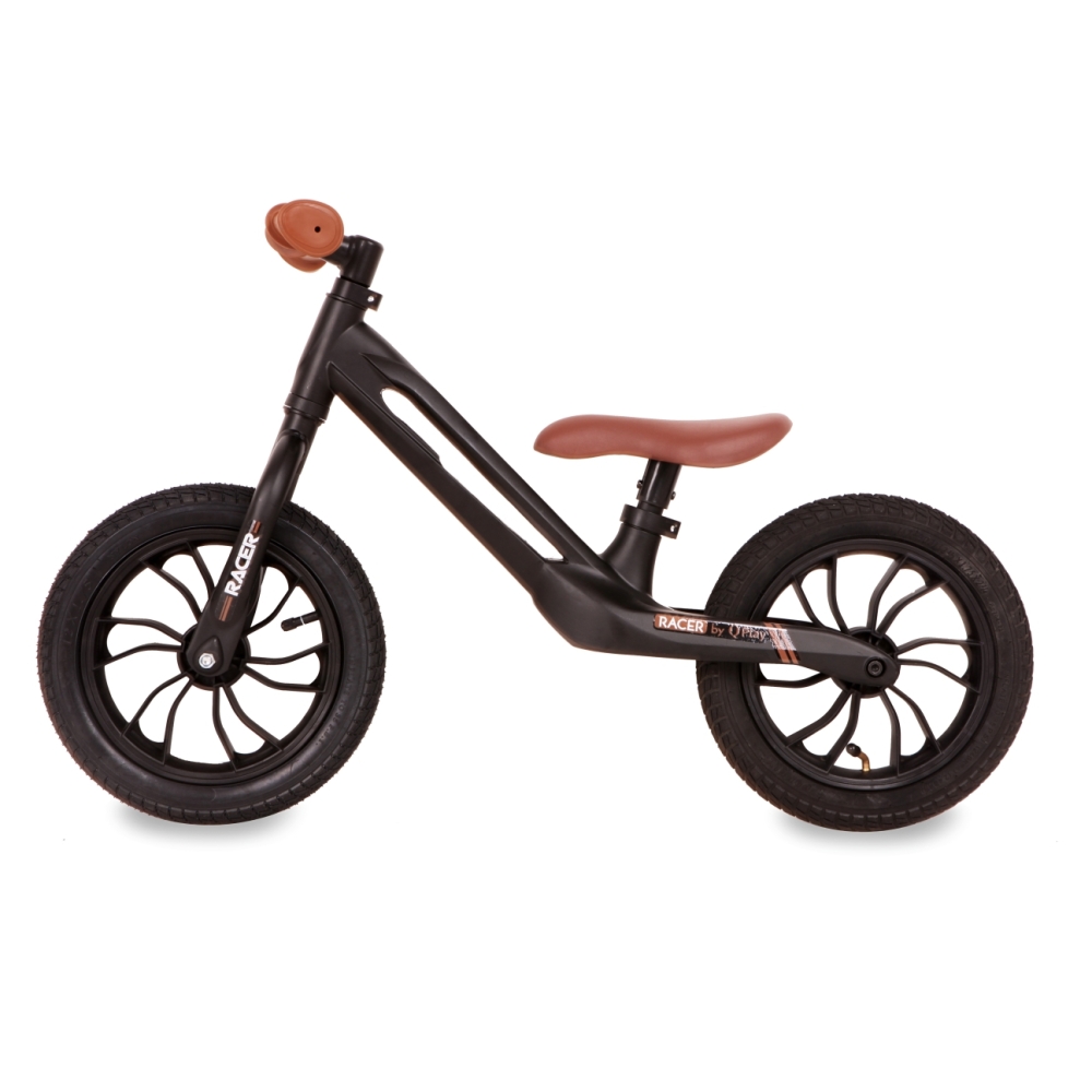 Balansinis dviratis Qplay Racer, Black/Brown-Judėjimui, Balansiniai dviratukai-e-vaikas