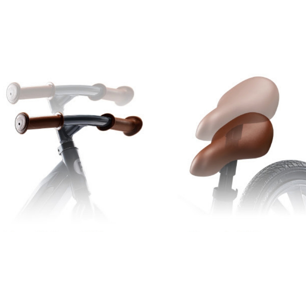 Balansinis dviratis Qplay Racer, Black/Brown-Judėjimui, Balansiniai dviratukai-e-vaikas