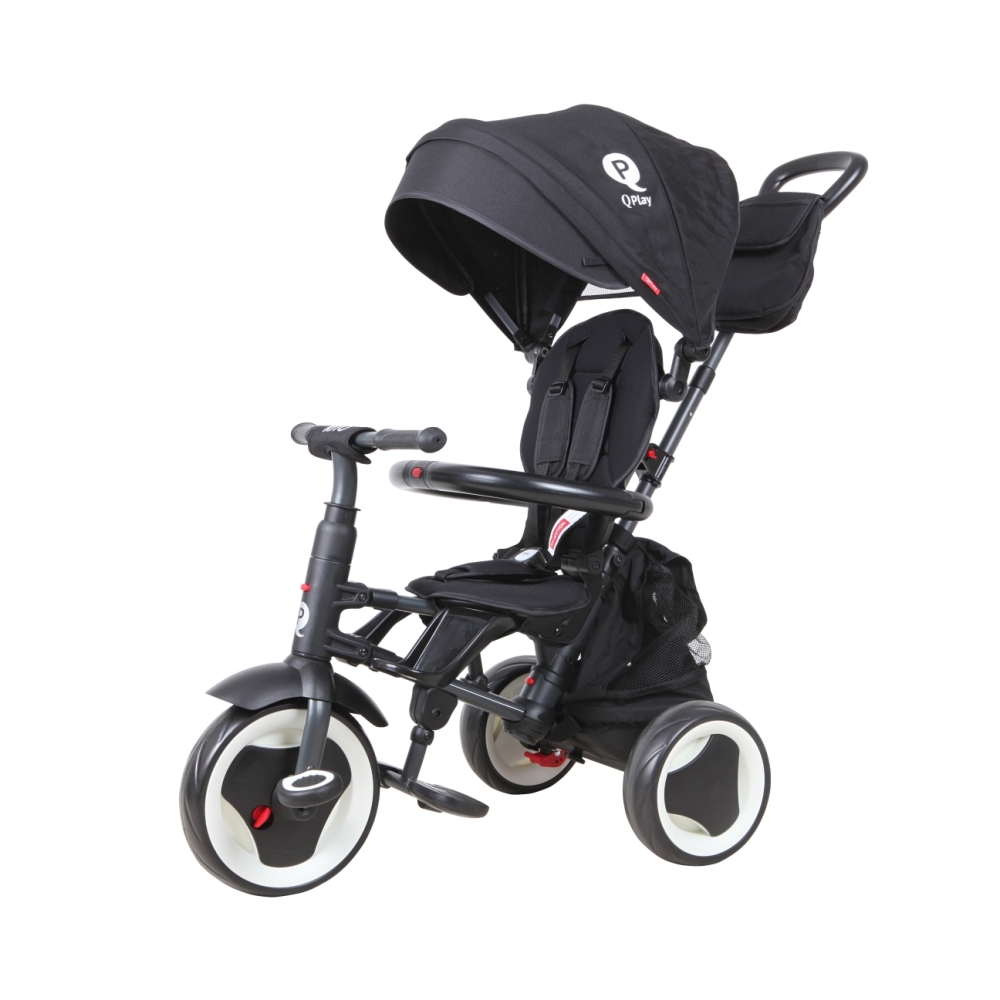 Triratis Qplay Rito Plus, Black-Judėjimui, Triratukai vaikams-e-vaikas
