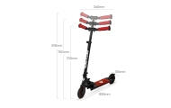 Qplay Hulajnoga Honeycomb Red