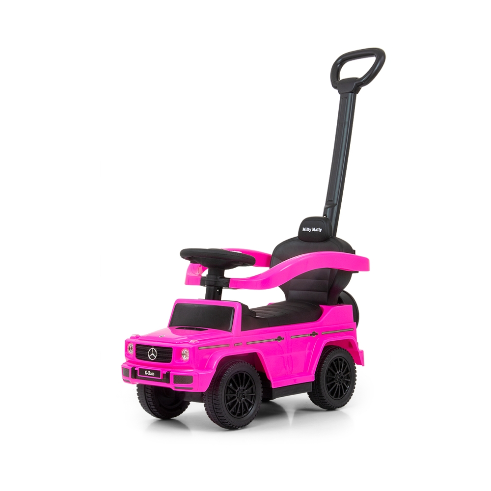 Transporto priemonė su rankena MERCEDES G350d Pink-Judėjimui, Paspiriamosios mašinėlės ir jų priedai, Paspiriamos mašinėlės-e-va
