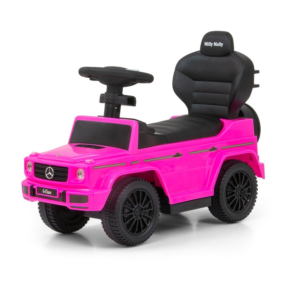 Transporto priemonė su rankena MERCEDES G350d Pink-Judėjimui, Paspiriamosios mašinėlės ir jų priedai, Paspiriamos mašinėlės-e-va