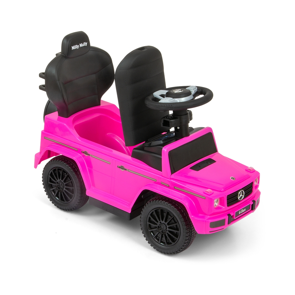 Transporto priemonė su rankena MERCEDES G350d Pink-Judėjimui, Paspiriamosios mašinėlės ir jų priedai, Paspiriamos mašinėlės-e-va