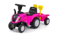 Milly Mally Pasivažinėjimas New Holland T7 traktoriumi rožinės spalvos-Judėjimui, Paspiriamosios mašinėlės ir jų priedai, Paspir