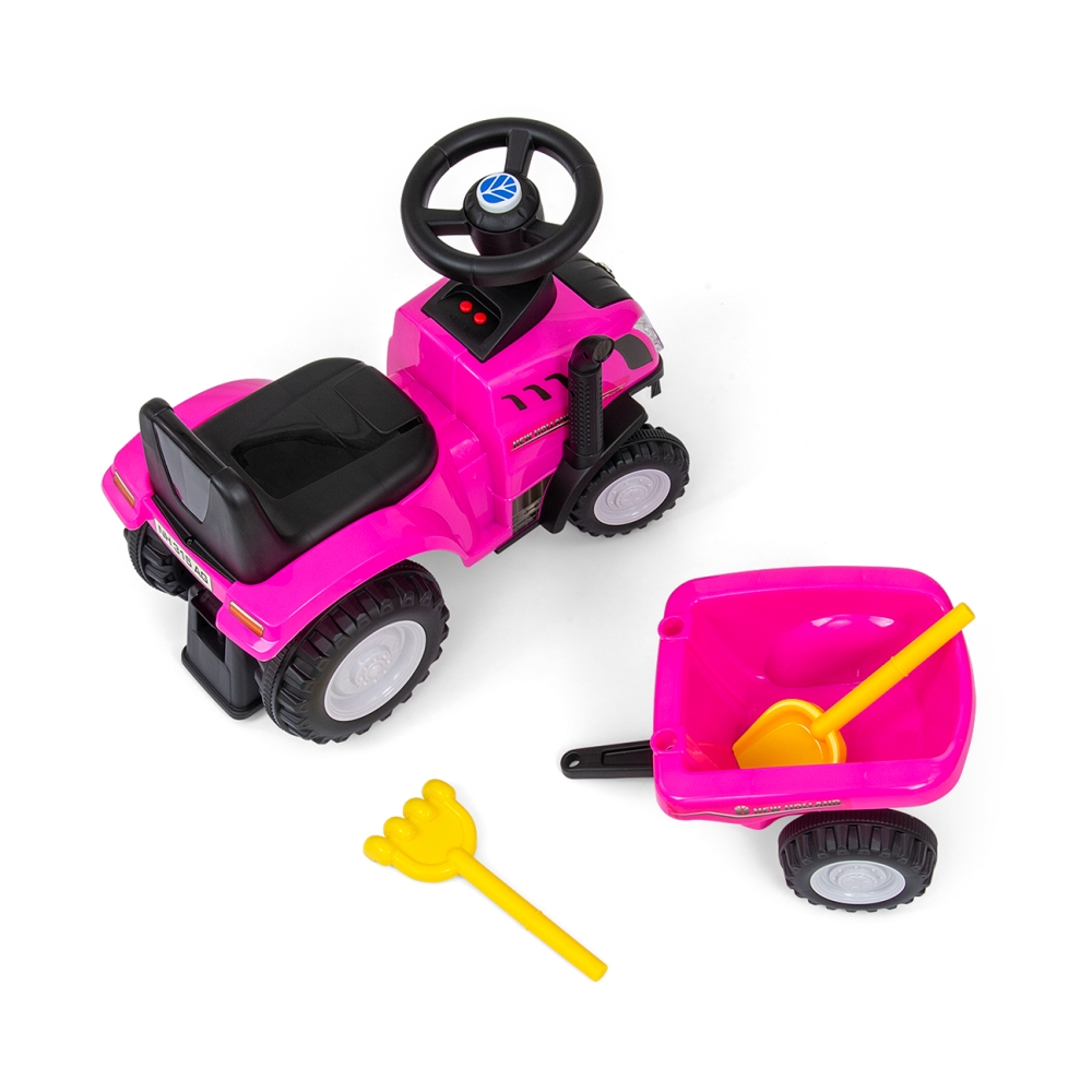 Milly Mally Ride On New Holland T7 Tractor Pink