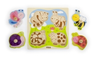 Viga 50131 Dėlionė ant pagrindo - vabzdžiai