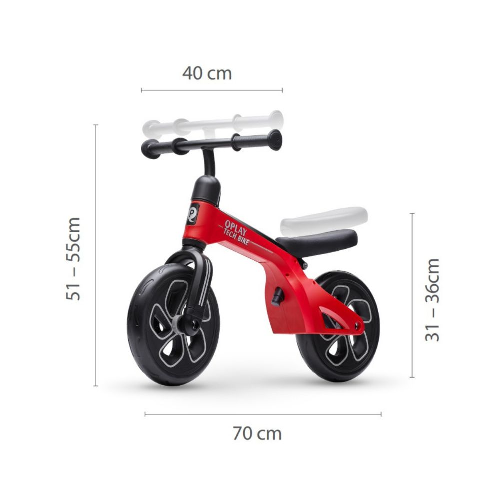 Qplay balansinis dviratis Tech Red
