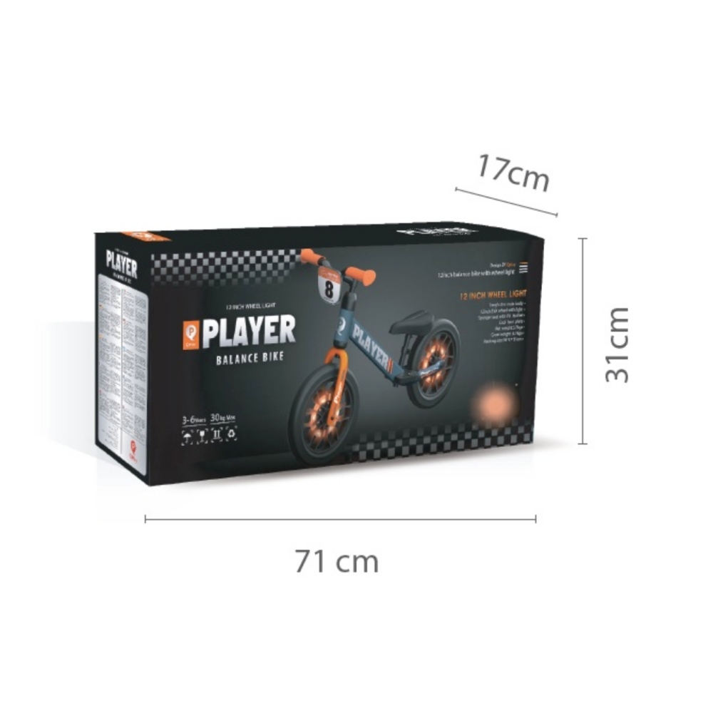 Qplay balansinis dviratis Orange-Judėjimui, Balansiniai dviratukai-e-vaikas