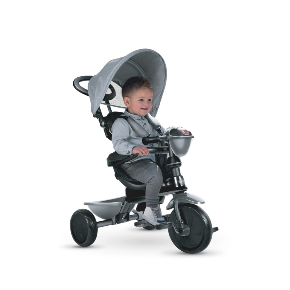 Triratis Qplay Cosy, Grey-Judėjimui, Triratukai vaikams-e-vaikas
