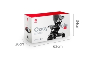Triratis Qplay Cosy, Grey-Judėjimui, Triratukai vaikams-e-vaikas