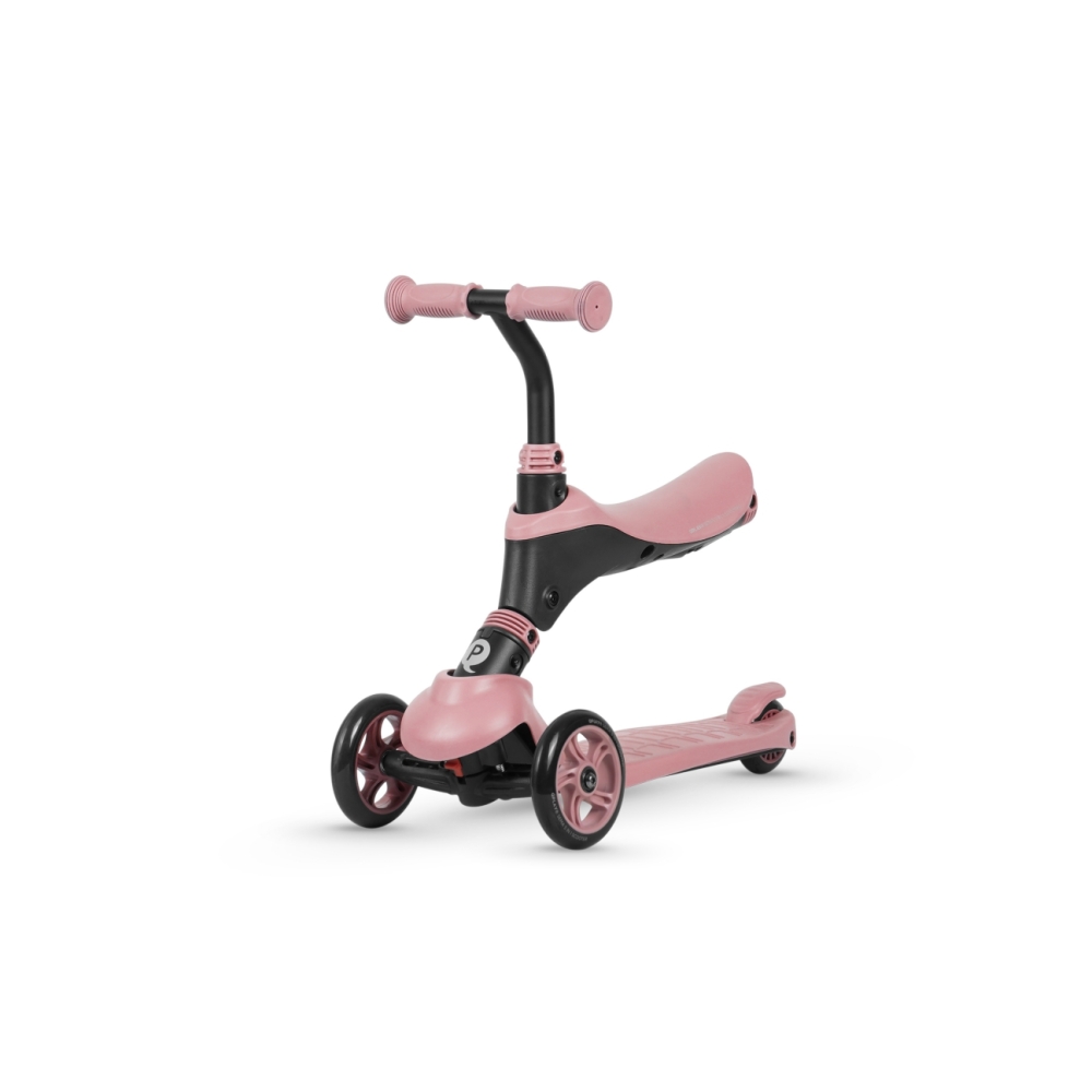 Paspirtukas Qplay Sema 3in1, Pink-Judėjimui, Paspirtukai vaikams-e-vaikas