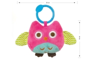 Milly Mally Plush hanging toy - Happy owl - 2552 PINK