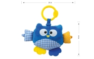 Milly Mally Plush hanging toy - Cutie owl - 2881 BLUE