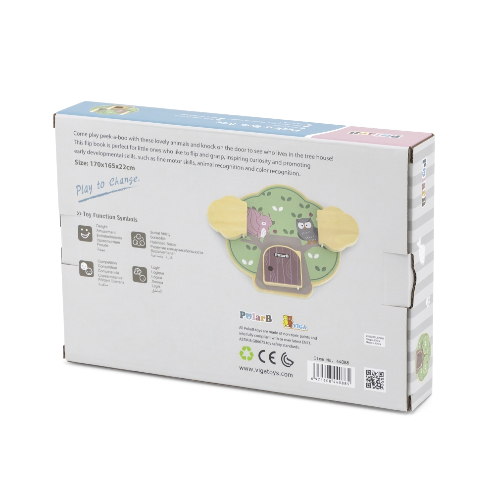 Viga 44088 PolarB Edukacinis medis Peek-a-boo