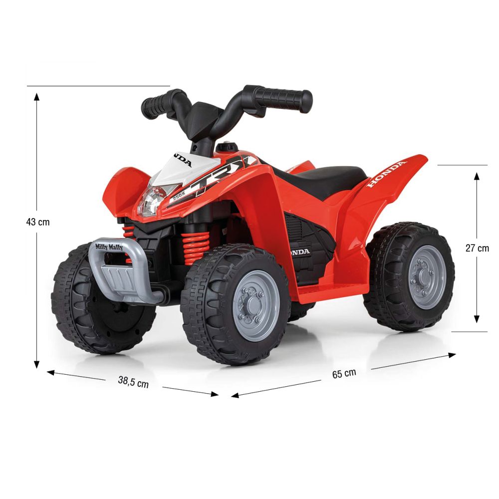 Elektrinis keturratis HONDA ATV, Red-Elektromobiliai vaikams, Keturračiai ir bagiai-e-vaikas