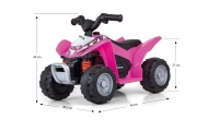 Elektrinis keturratis HONDA ATV, Pink-Elektromobiliai vaikams, Keturračiai ir bagiai-e-vaikas