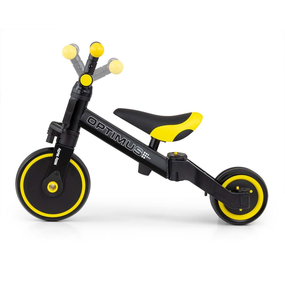 Milly Mally Ride On - Dviratis 3in1 OPTIMUS-Judėjimui, Balansiniai dviratukai-e-vaikas