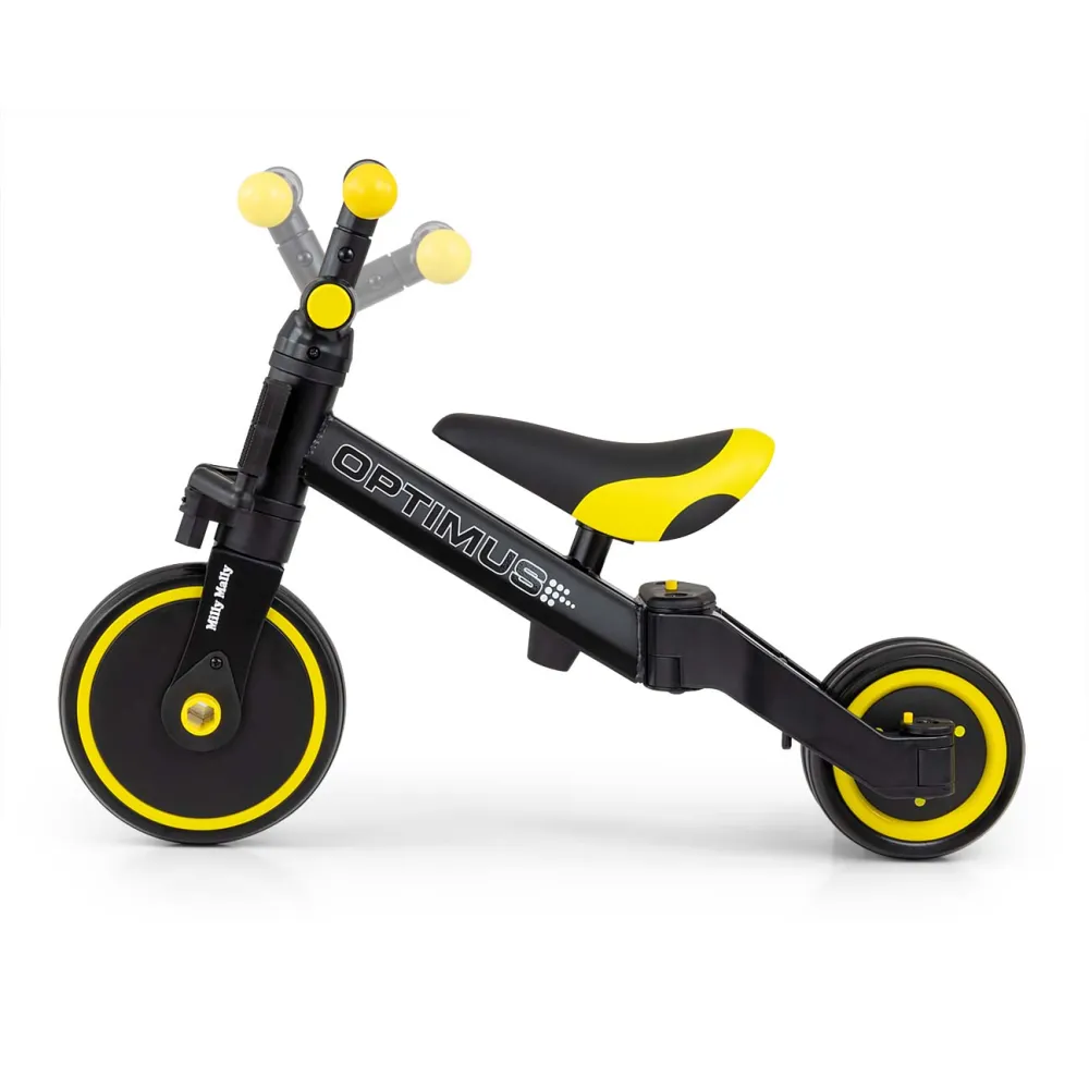 Milly Mally Ride On - Dviratis 3in1 OPTIMUS-Judėjimui, Balansiniai dviratukai-e-vaikas