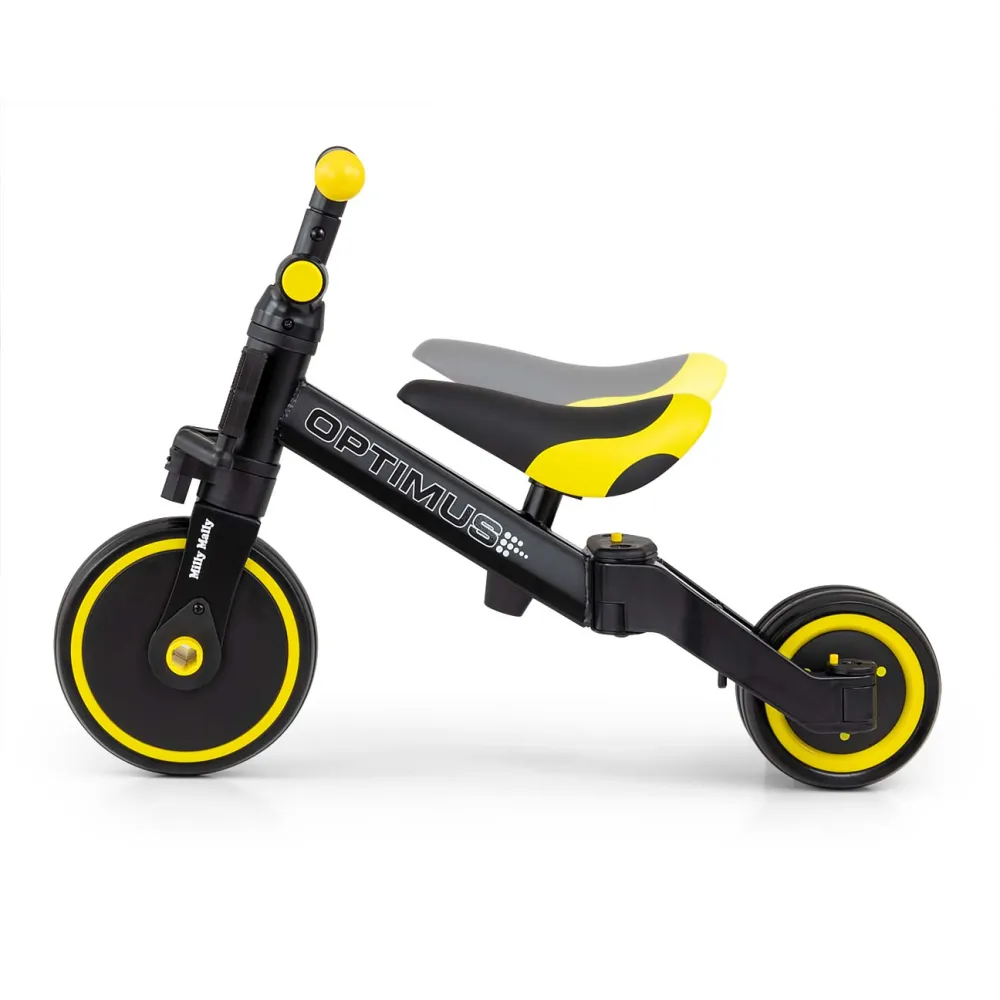 Milly Mally Ride On - Dviratis 3in1 OPTIMUS-Judėjimui, Balansiniai dviratukai-e-vaikas
