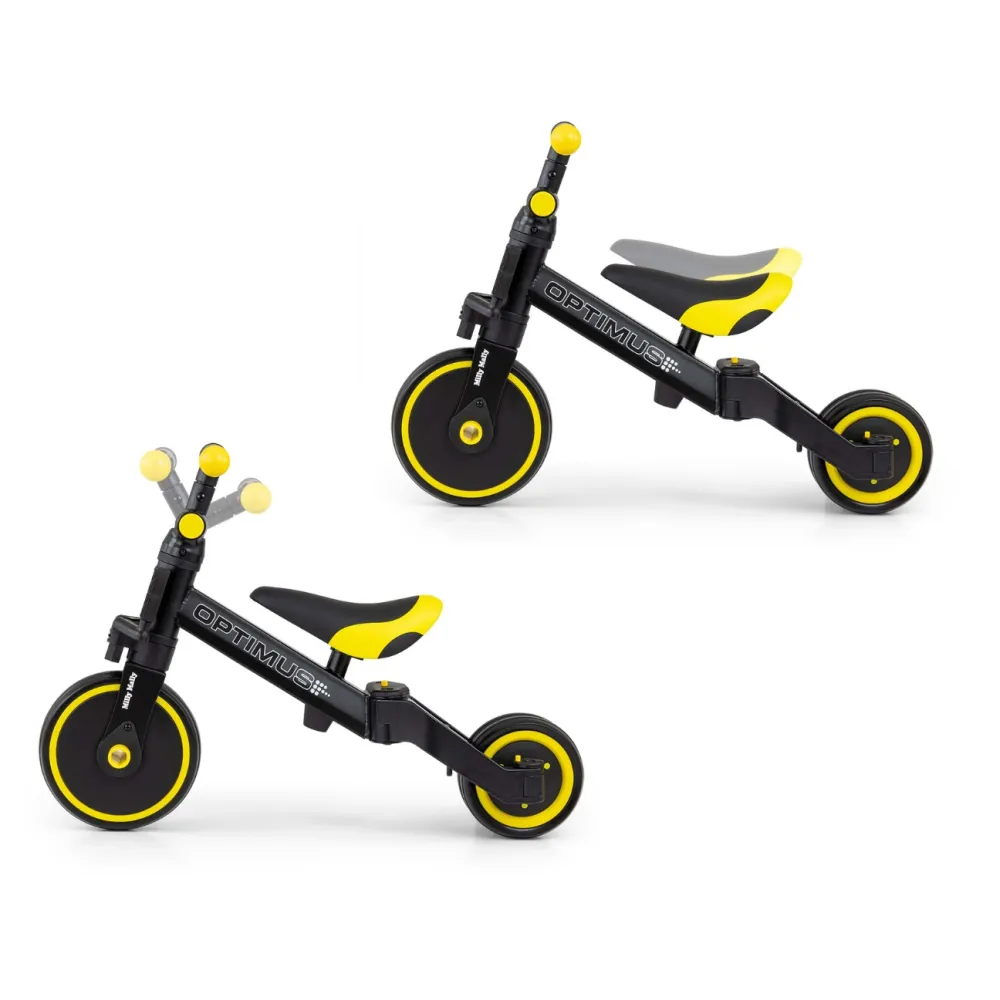 Milly Mally Ride On - Dviratis 3in1 OPTIMUS-Judėjimui, Balansiniai dviratukai-e-vaikas