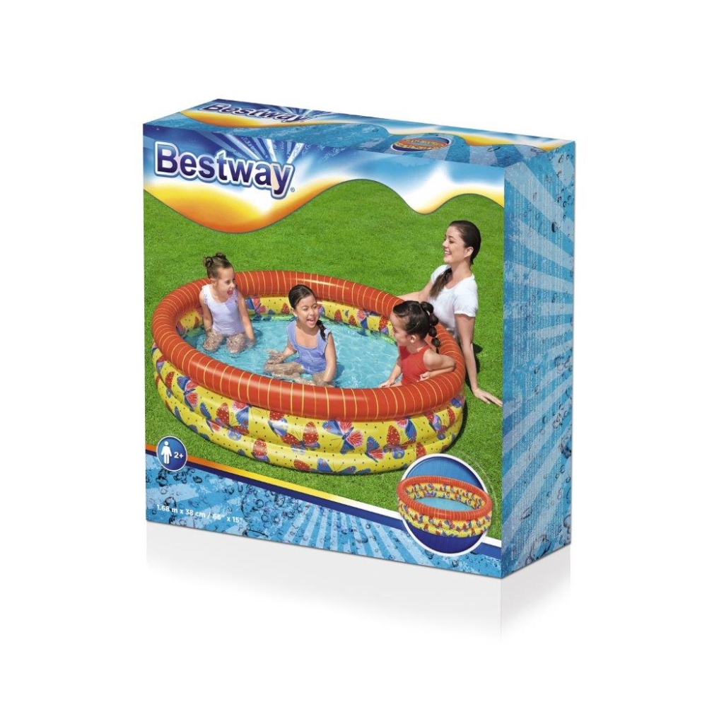 "Bestway 51202 Butterfly" pripučiamas baseinas 1,68 m x 38 cm