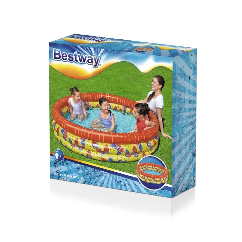 "Bestway 51202 Butterfly" pripučiamas baseinas 1,68 m x 38 cm