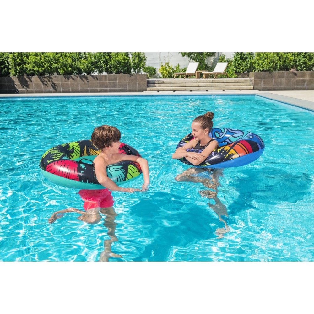 Bestway dmuchane Koło do pływania z uchwytami 91 cm 10 + 36350