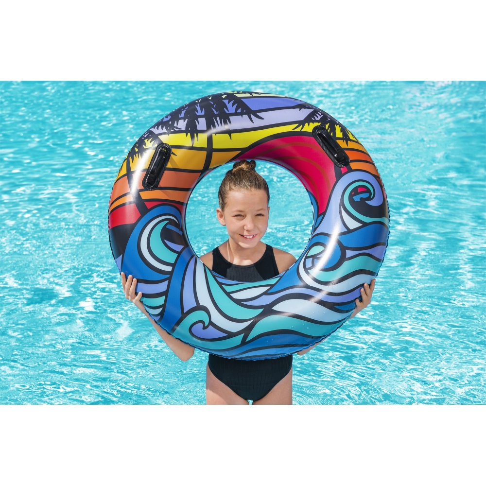 Bestway dmuchane Koło do pływania z uchwytami 91 cm 10 + 36350