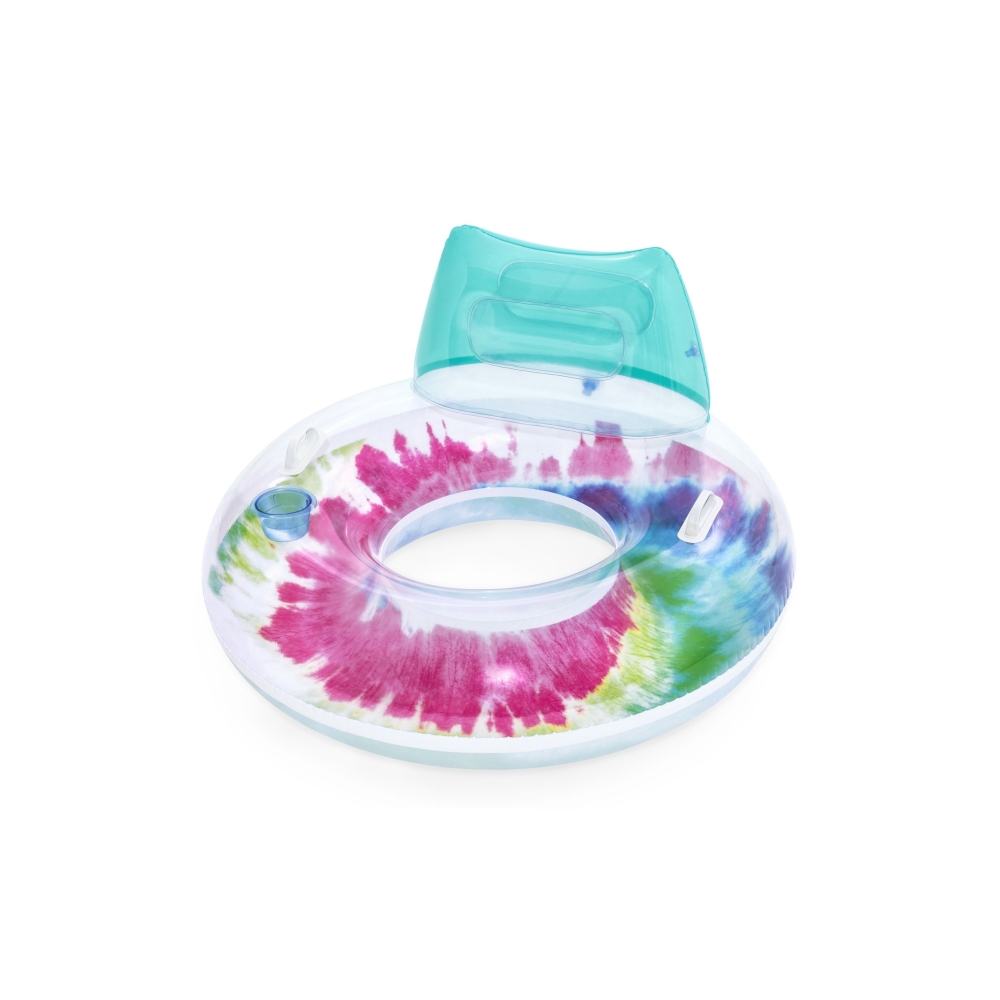 Pripučiamas plaukimo ratas Tie Dye 118 cm Bestway 43637-Žaislai, Lauko žaislai, Pripučiami ratai, žaislai, čiužiniai-e-vaikas