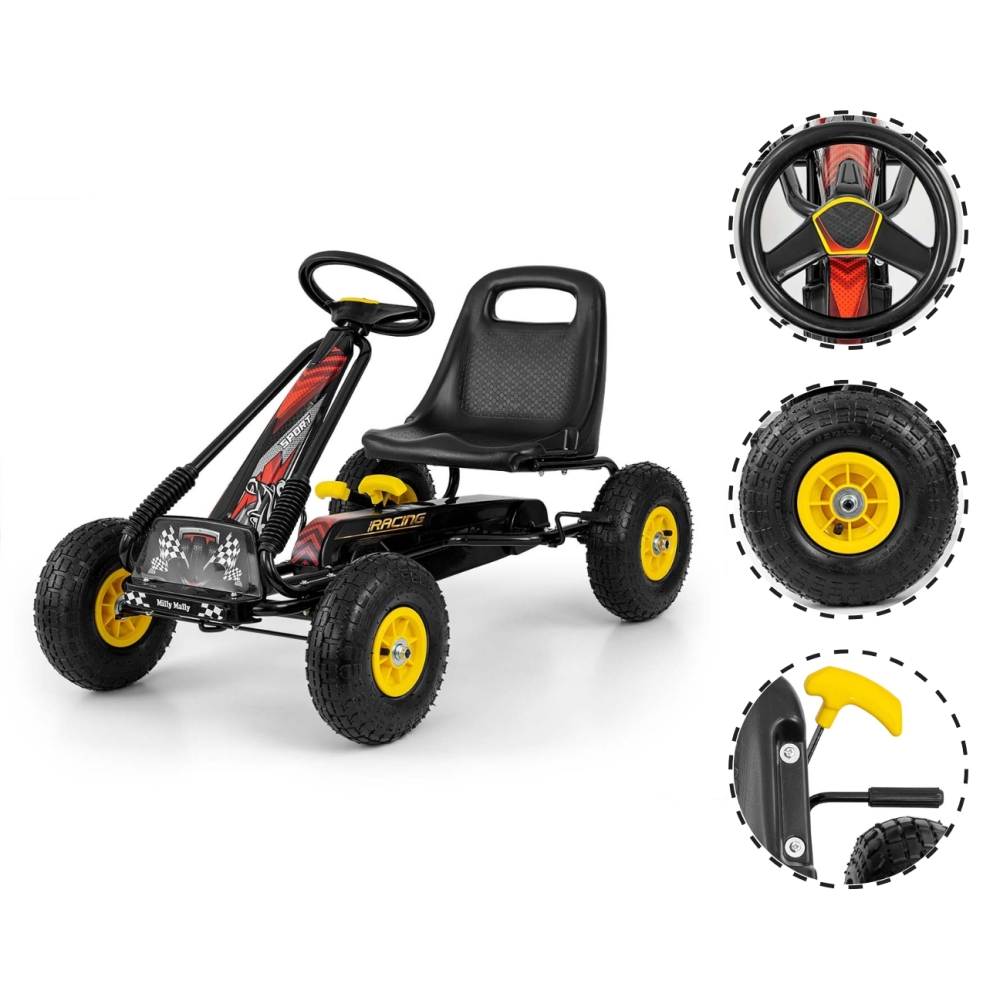 Gokart na pedały Thor Black