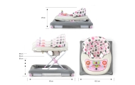 Kūdikių vaikštynė Patrol Pastel Dots-Judėjimui, Vaikštynės-e-vaikas