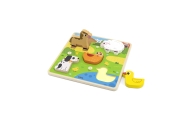 Medinė dėlionė VIGA Animal Farm to Match